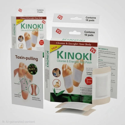 Kinoki Cleanse & Energize Foot Patch - 10 Detox Pads - AsrarHawa