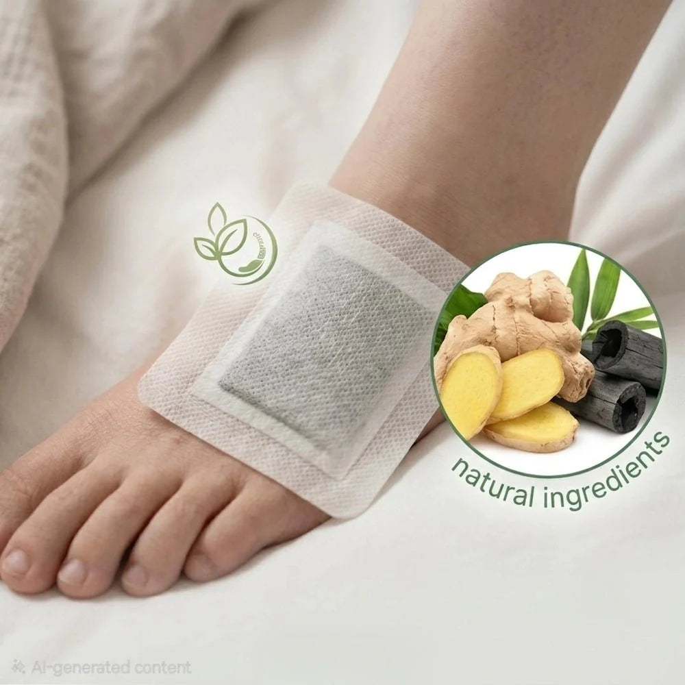 Kinoki Cleanse & Energize Foot Patch - 10 Detox Pads - AsrarHawa